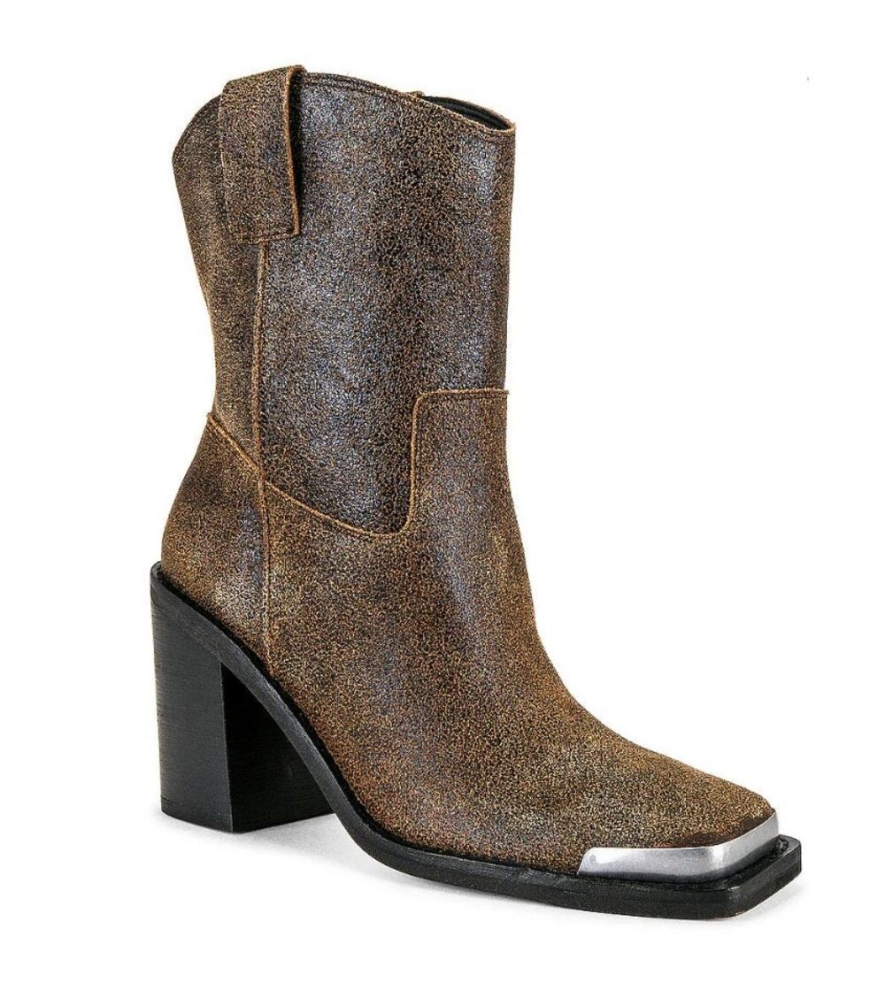 Dolce Vita Falon Boots Espresso Brown Distressed Leather Size 11 NWOB Versatile